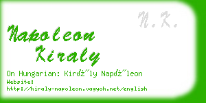 napoleon kiraly business card